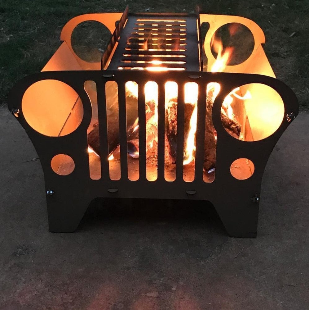 Jeep Style Collapsible Barbeque Firepit