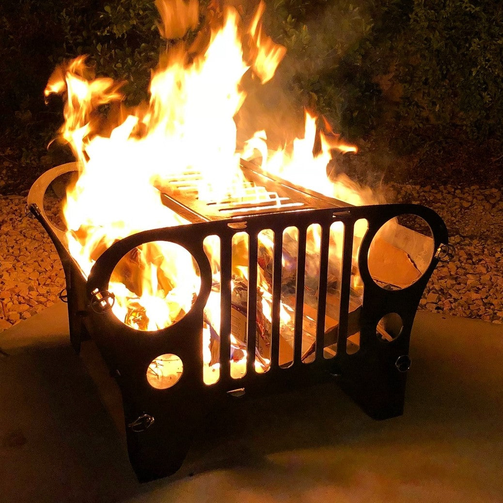 Jeep Style Collapsible Barbeque Firepit